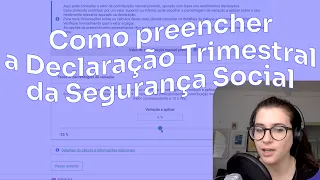 Como preencher a Declaração Trimestral da Segurança Social