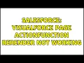 Salesforce visualforce page ActionFunction reRender not Working 3 Solutions