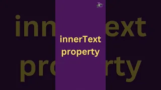 JavaScript Output techniques part 3 innerText property JavaScript Tutorial in 1 minutes