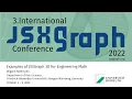 Examples of JSXGraph 3D for Engineering Math