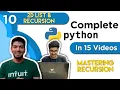 Part 10 Python in 15 s 2D Lists Recursion Hindi Tutorial