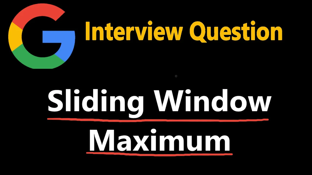 Sliding Window Maximum - Monotonic Queue - Leetcode 239 - YouTube thumbnail