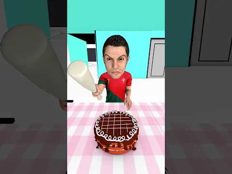 Ronaldo didn't want to share his cake with Messi