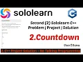 Sololearn Second C CPP Countdown - Project Solution No-Talking Programming sky24omg