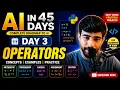 Python Operators in One Shot AI in 45 Days - Day 3