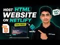 How to Host HTML Website on Netlify for FREE Deploy HTML CSS JS Website on Internet