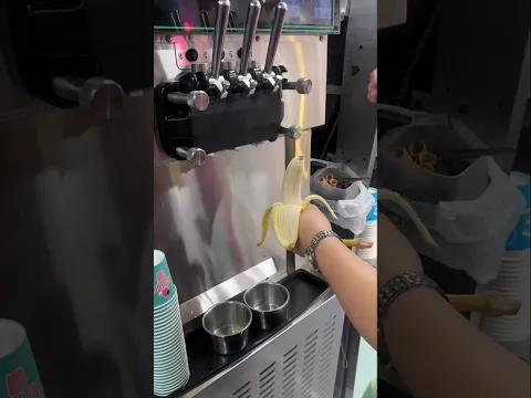 Banana Ice Cream Trick 😱 #shortvideo