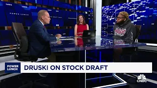 Comedian Druski 4Lifers picks on stock draft Nike Google