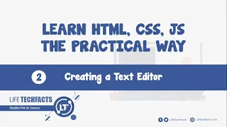 2 Creating a Text Editor - HTML CSS JS The Practical Way