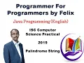 ISC Computer Science Practical Examination 2019 String question Solved