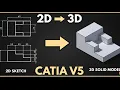 CATIA V5 Tutorial for Beginners Part-14 Sketch-Based Exercise-1