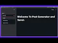 Linkedin Post about Projects Save to Notion Code Readme Generator