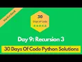 HackerRank Day 9 Recursion 3 problem solution in Python 30 Days Of Code problems solutions