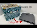 Collapsible storage box sewing tutorial How to make a collapsible storage box diy