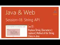 String API in Java Replace String Characters replace Method of the String Class in Java