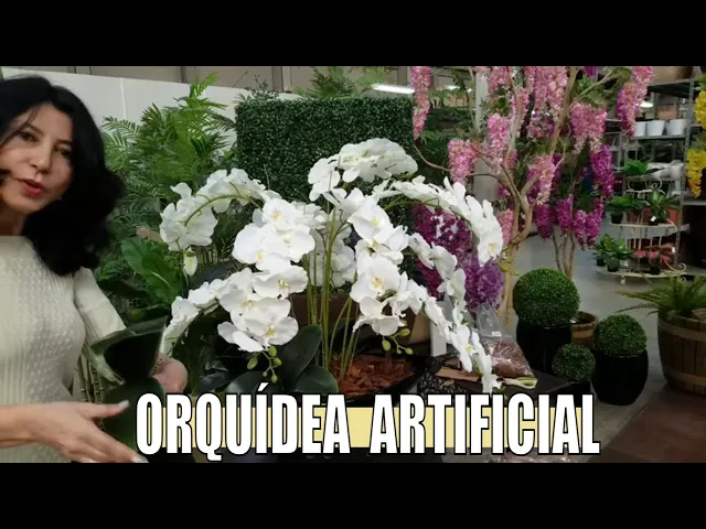 COMO FAZER UM SUPER ARRANJO COM ORQUIDEAS ARTIFICIAIS PARA CENTRO DE MESA (PERMANENTE) ELENY INOUE
