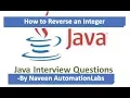 How to Reverse an Integer - Java Interview Question