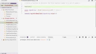 Find 3rd Smallest Number in a set of Numbers JavaScript