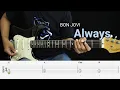 Lagu Always - BON JOVI - Electric Guitar COVER + TABS