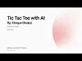 CS50P FINAL PROJECT TIC TAC TOE WITH AI 2026 PYTHON