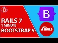 Add Bootstrap 5 To Rails 7 In 1 Minute
