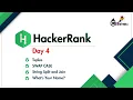 Day 4 HackerRank Python Challenge Tuples Swap Case String Split Join What s Your Name