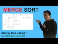 Merge Sort Step by Step Coding Complexity Analysis - CS Lecture Ep 5 2 Fast Clip 2