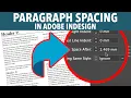 InDesign Space Before and Space After Tutorial Paragraph Spacing Typography