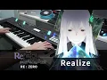 Realize / Re:Zero Season 2 OP / HalcyonMusic Piano Cover
