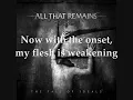 All That Remains - This Calling. Lyrics