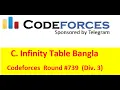 C Infinity Table Bangla Codeforces Round Div 3