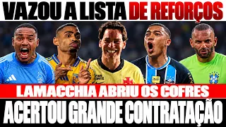 BOMBA!!! LAMACCHIA FECHOU NEGÓCIO COM CARLOS VINICIUS E LIBEROU CONTRATAÇÃO DE GOLEIRO E ZAGUEIRO