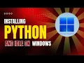 installing Python and IDLE in Windows Learn Python Wid Me