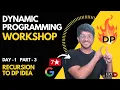 Moving to DP from Recursion Day 1 Part 3 Dynamic Programming workshop Vivek Gupta
