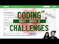 Learn to Code Python Coding Challenges in Easy Week 8