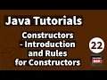 Java Tutorials - Constructors