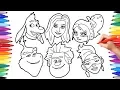 Ralph Breaks the Internet and Grinch Coloring Pages for Kids How to Draw Ralph and Grinch Faces