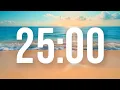 Download Lagu 25 Minute Relaxing Timer with Calm Piano Music and Ocean Sounds