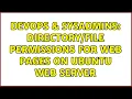 DevOps SysAdmins permissions for web pages on Ubuntu web server 2 Solutions