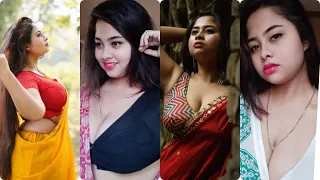 parnahere i expression u0026 hot photoshoot bb blouse saree lover saree fashion full hd 2021