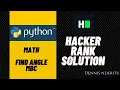 Python Math - Find Angle MBC