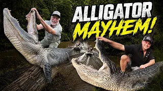 We Hunted Louisiana SWAMP MONSTERS! | 11 Foot Gator Hunts