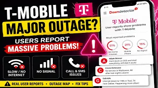 T-Mobile Outage Today Users Report Major Internet Network Problems T mobile not working proble