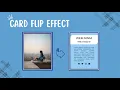 Flip Card using HTML and CSS