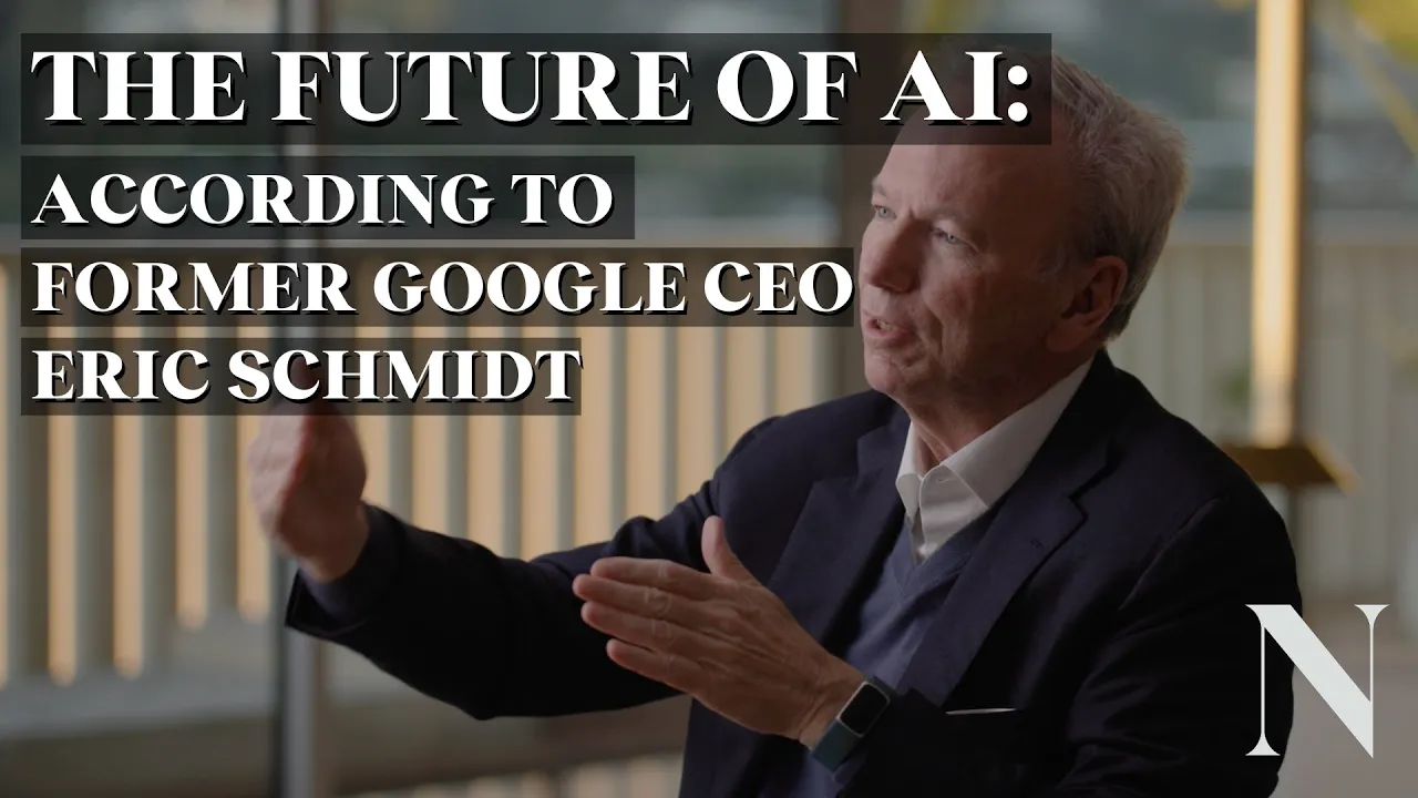 Outline Video The Future Of AI, According To Former Google CEO Eric Schmidt