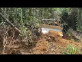 Download Lagu The D6R XL Bulldozer Process Cuts Through the Hill for a New Road