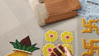 Ready Rangoli Order Packing from Amazon l Radhika Creation Ready Rangoli Patch