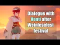 Dialogue with Venti after Weinlesefest festival
