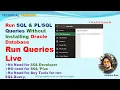 Run SQL Queries Without Installing Oracle Database using Livesql Technical Aashique