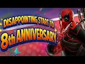 DISAPPOINTING START TO 8th ANNIVERSARY - CANCELLED CC